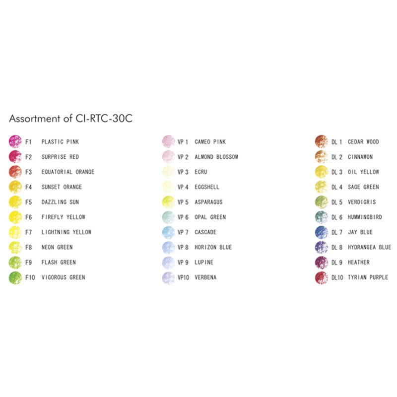 Tombow kleurpotloden IROJITEN Seascape set van 30 stuks